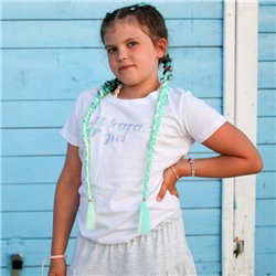 Dziecięca koszulka KARATE GIRL biała
