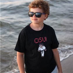 Dziecięca koszulka Minecraft Osu w kolorze czarnym