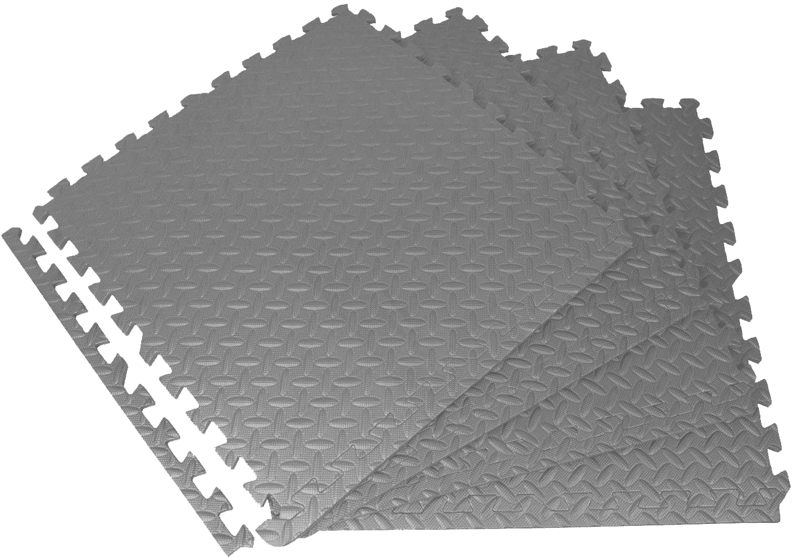 Mata modułowa puzzle 60×60 cm 1 cm czarna – zestaw 4 szt. do ćwiczeń i ochrony podłogi