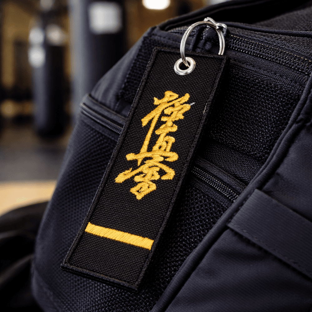 Haftowany Brelok Karate Kyokushin - Czarny Pas 1 Dan