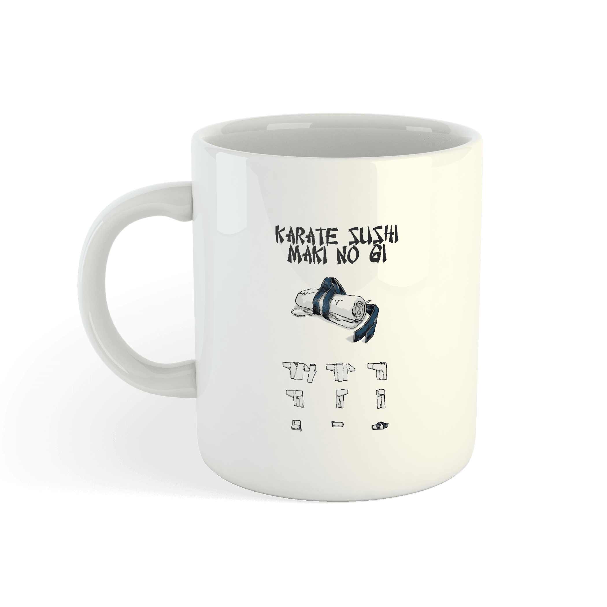 Kubek Karate Sushi Maki no Gi – humor i pasja w jednym
