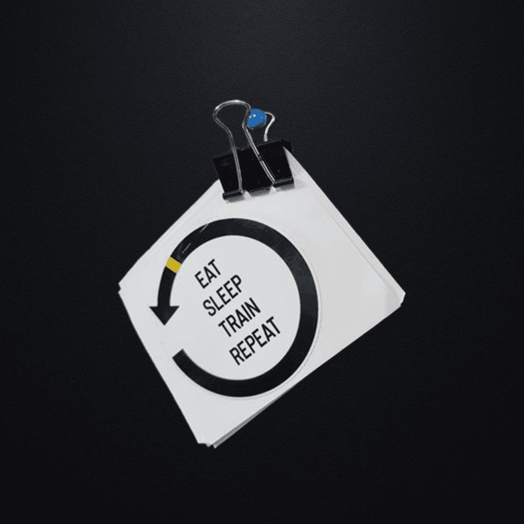 Naklejka Eat Sleep Train Repeat