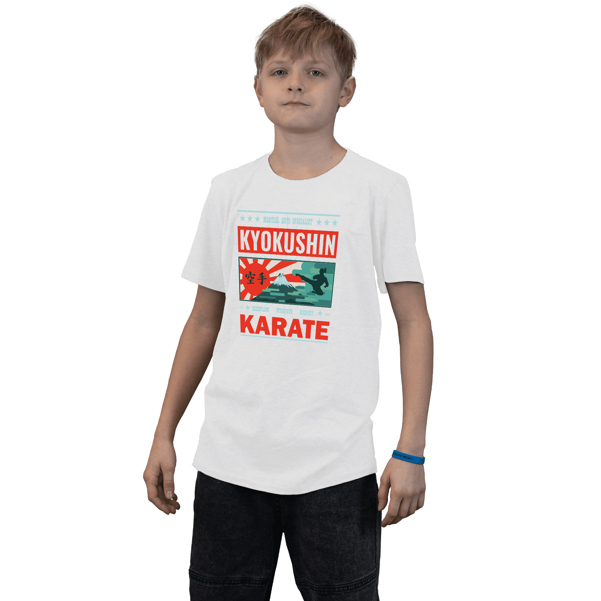 Koszulka dziecięca Kyokushin Rising Sun