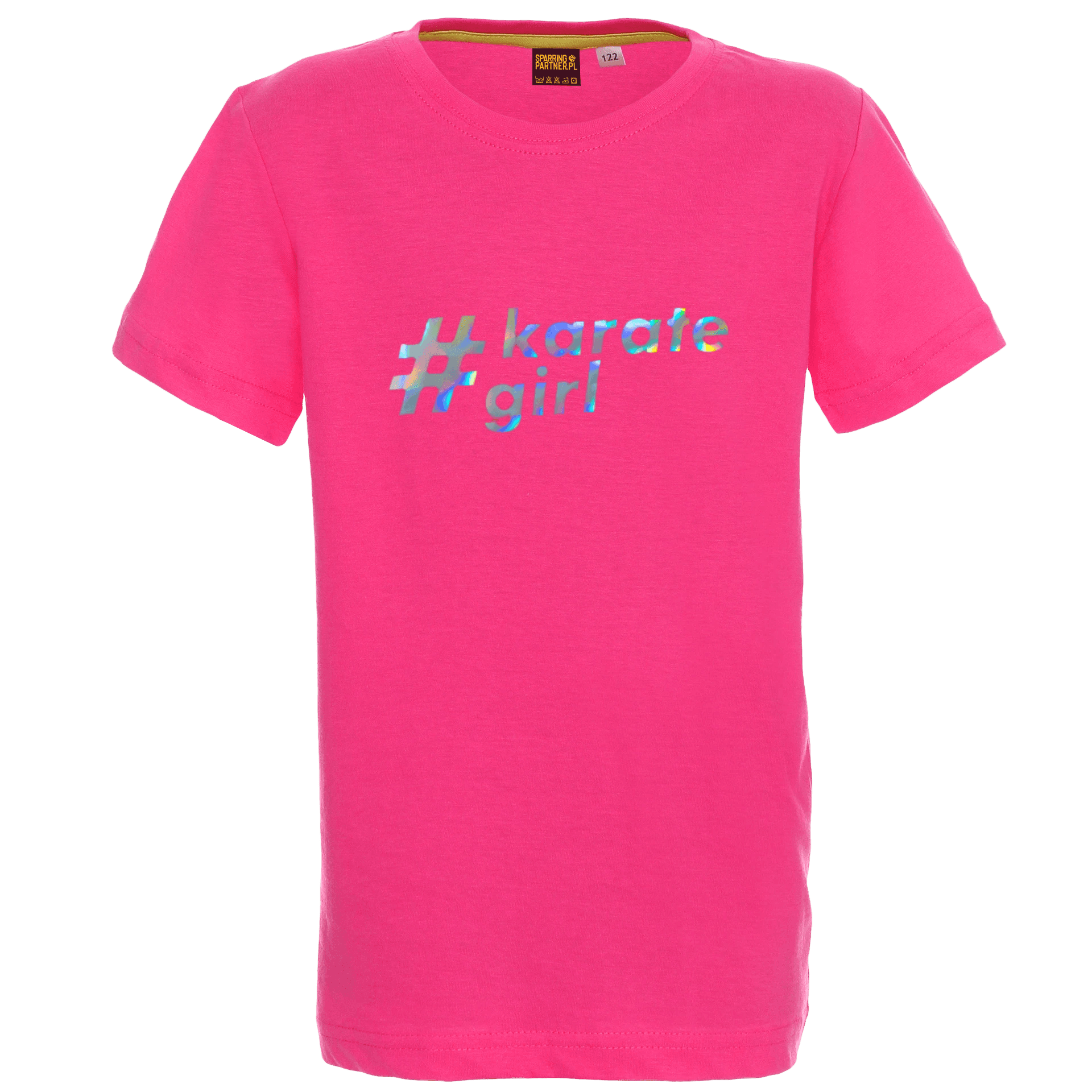 Koszulka dziecięca #karate girl – holograficzny nadruk