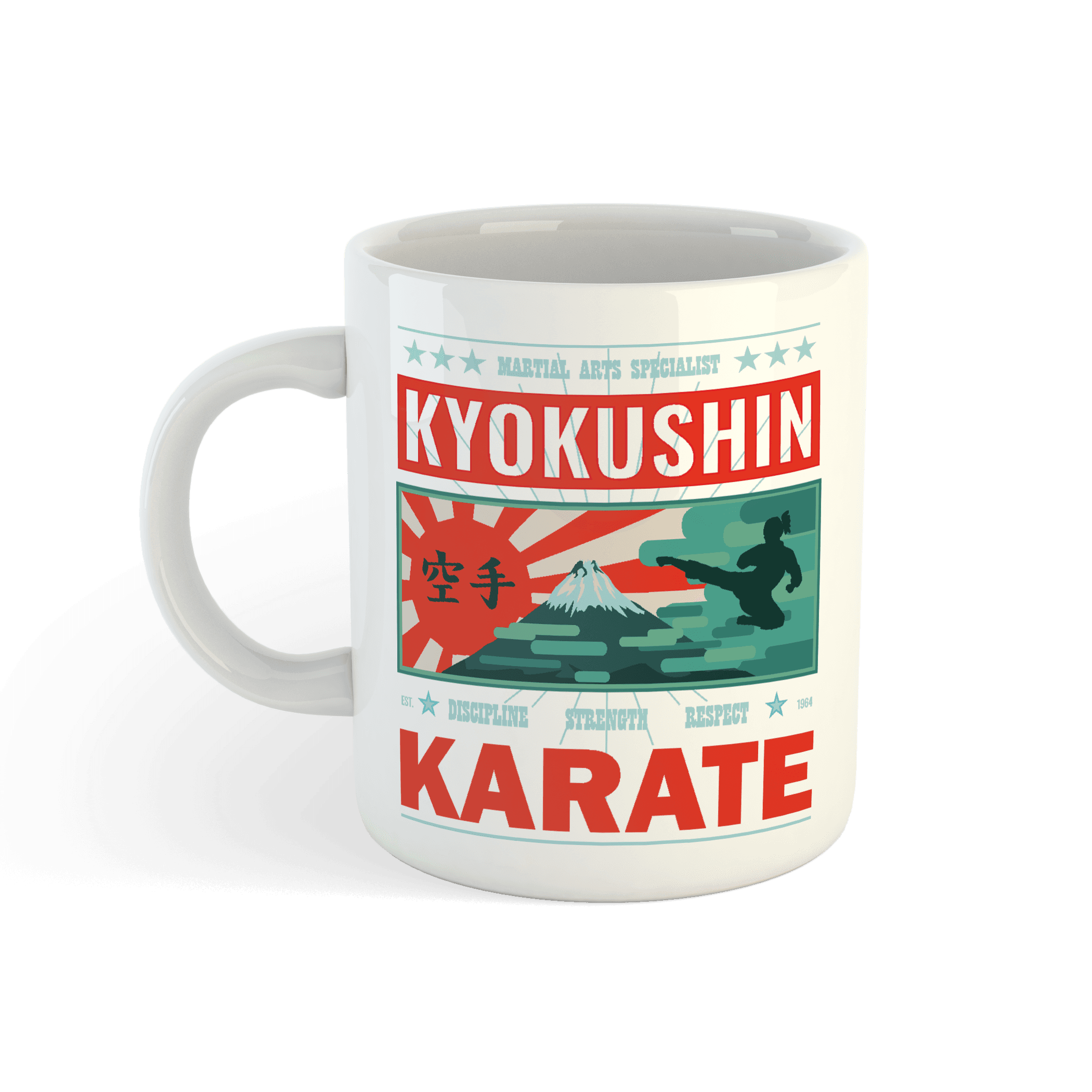 Kubek "Kyokushin Karate Japan" – Siła, dyscyplina i tradycja