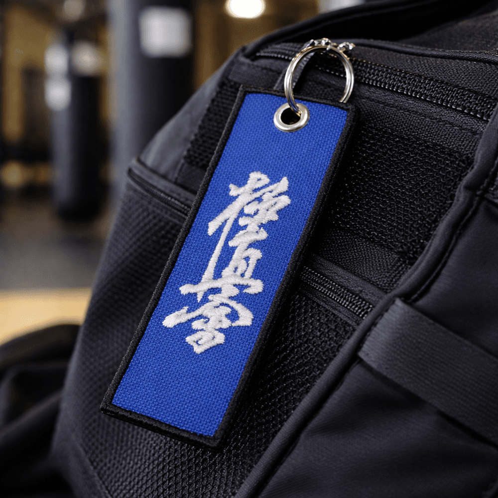 Brelok Karate Kyokushin Niebieski - haftowany