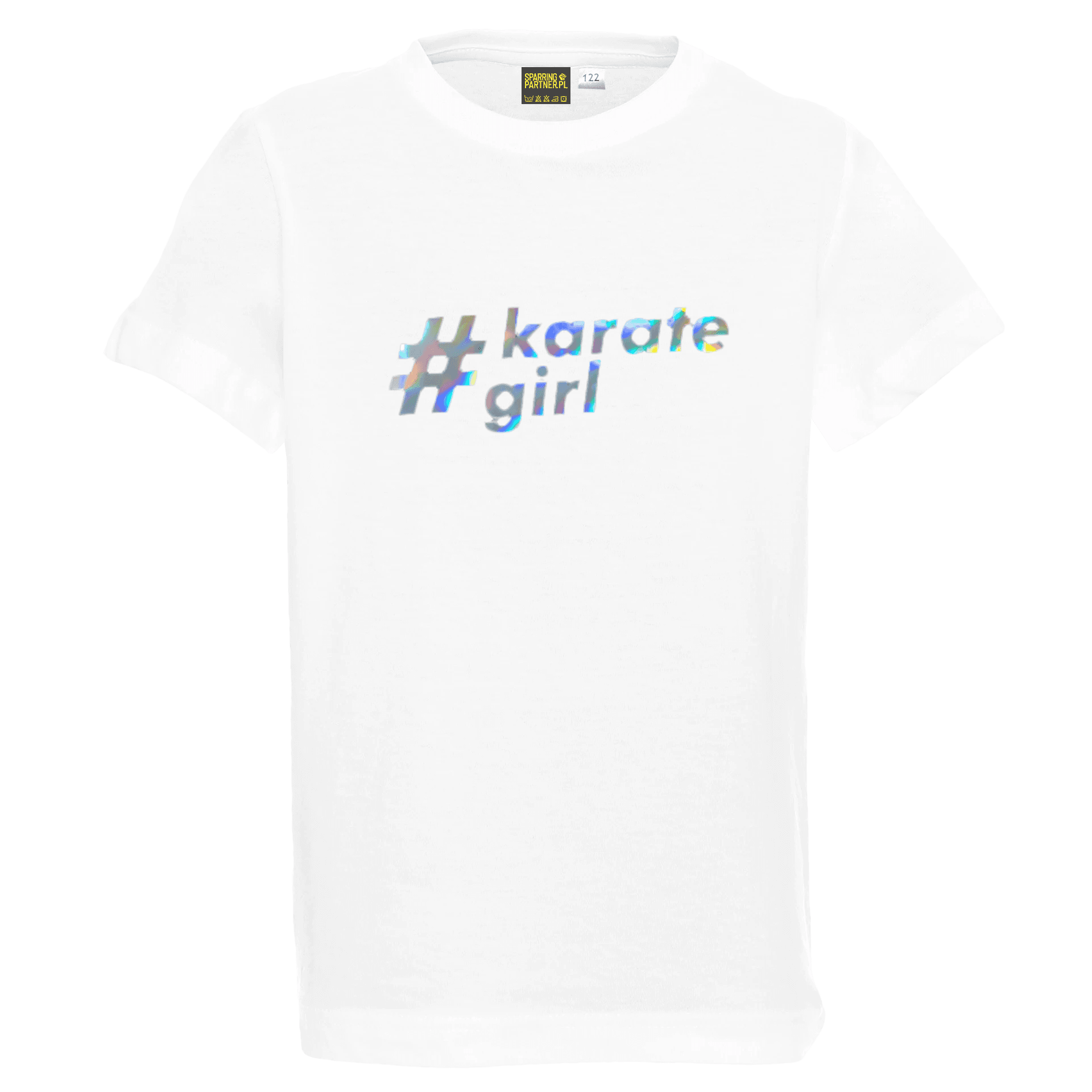 Koszulka dziecięca #karate girl – holograficzny nadruk
