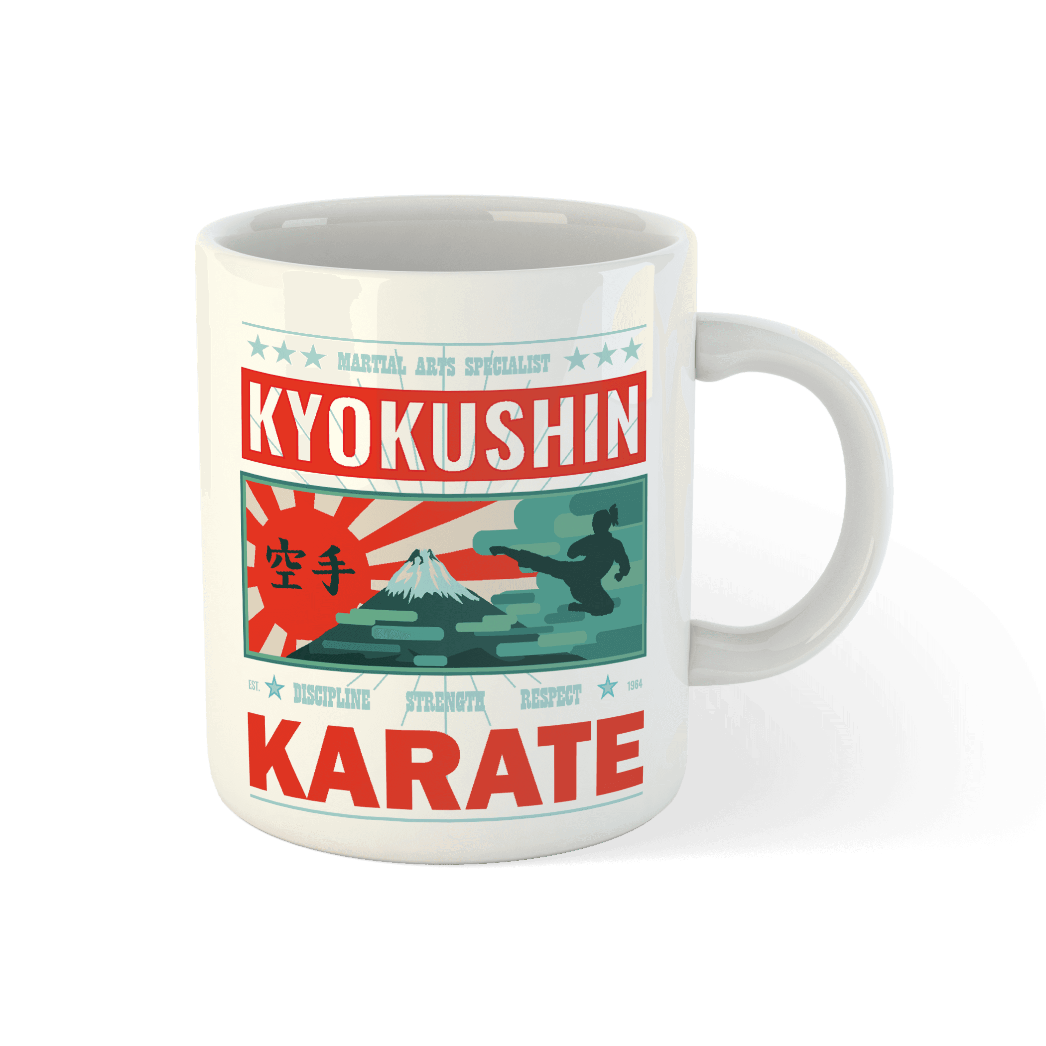 Kubek "Kyokushin Karate Japan" – Siła, dyscyplina i tradycja