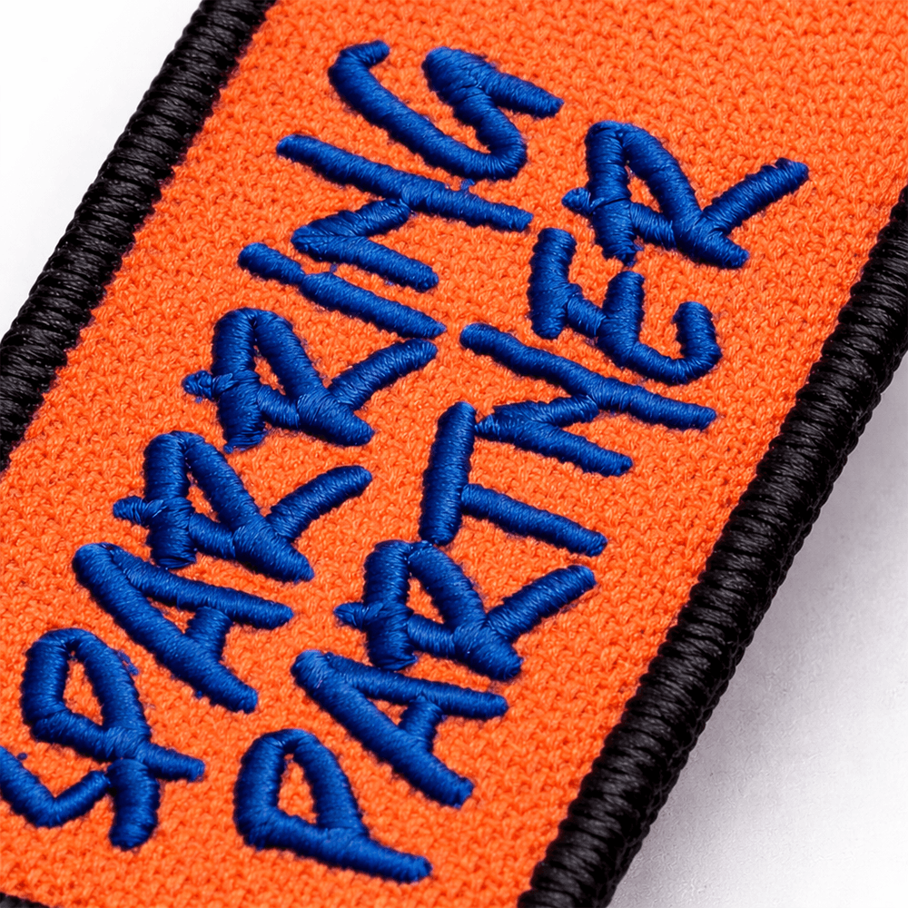 Brelok Karate Kyokushin pomarańczowy -  haftowany