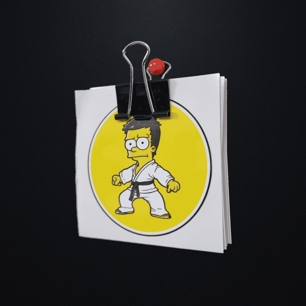 Naklejka Karate Simpson