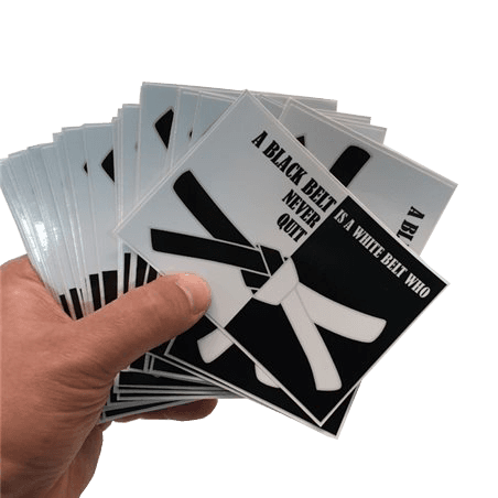 Naklejka A Black Belt Is A White Belt Who Never Quit