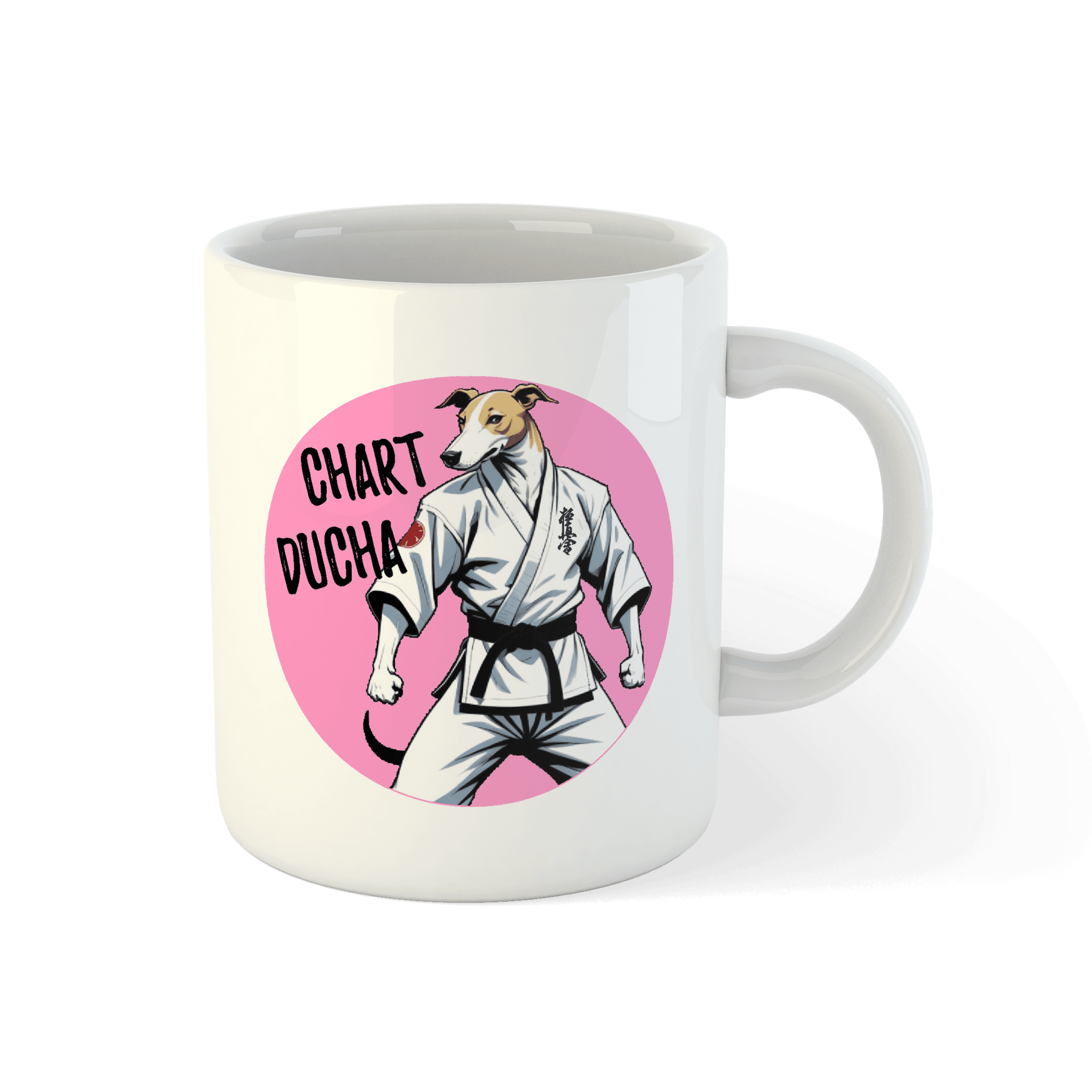 Kubek "Chart Ducha" – Karate, siła i poczucie humoru