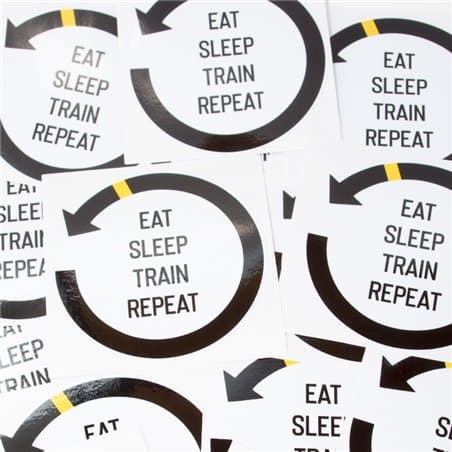 Naklejka Eat Sleep Train Repeat