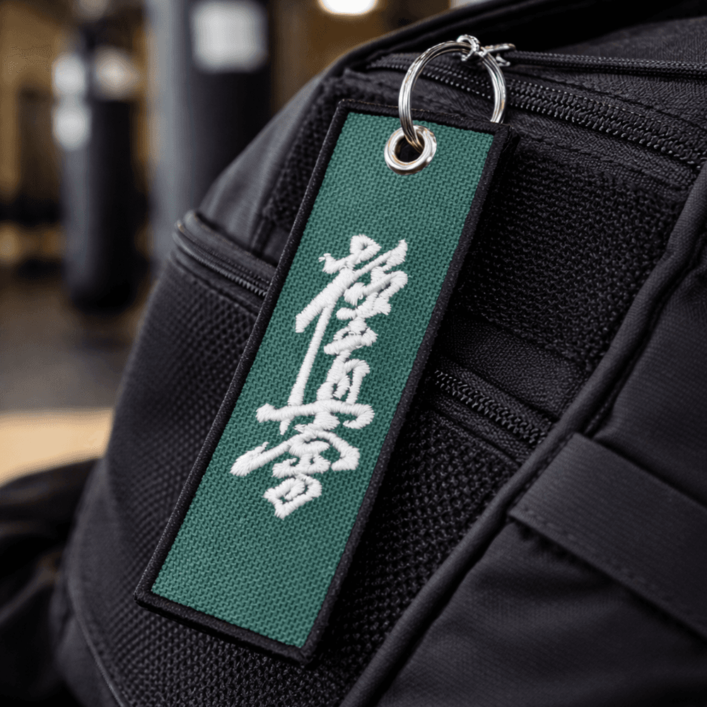 Brelok Karate Kyokushin Zielony - haftowany