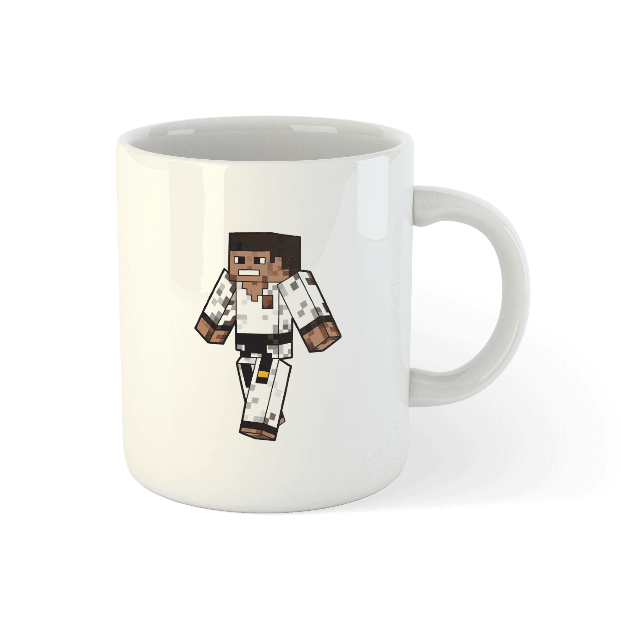 Kubek "Minecraft Karate OSU!" – karate w świecie pixeli