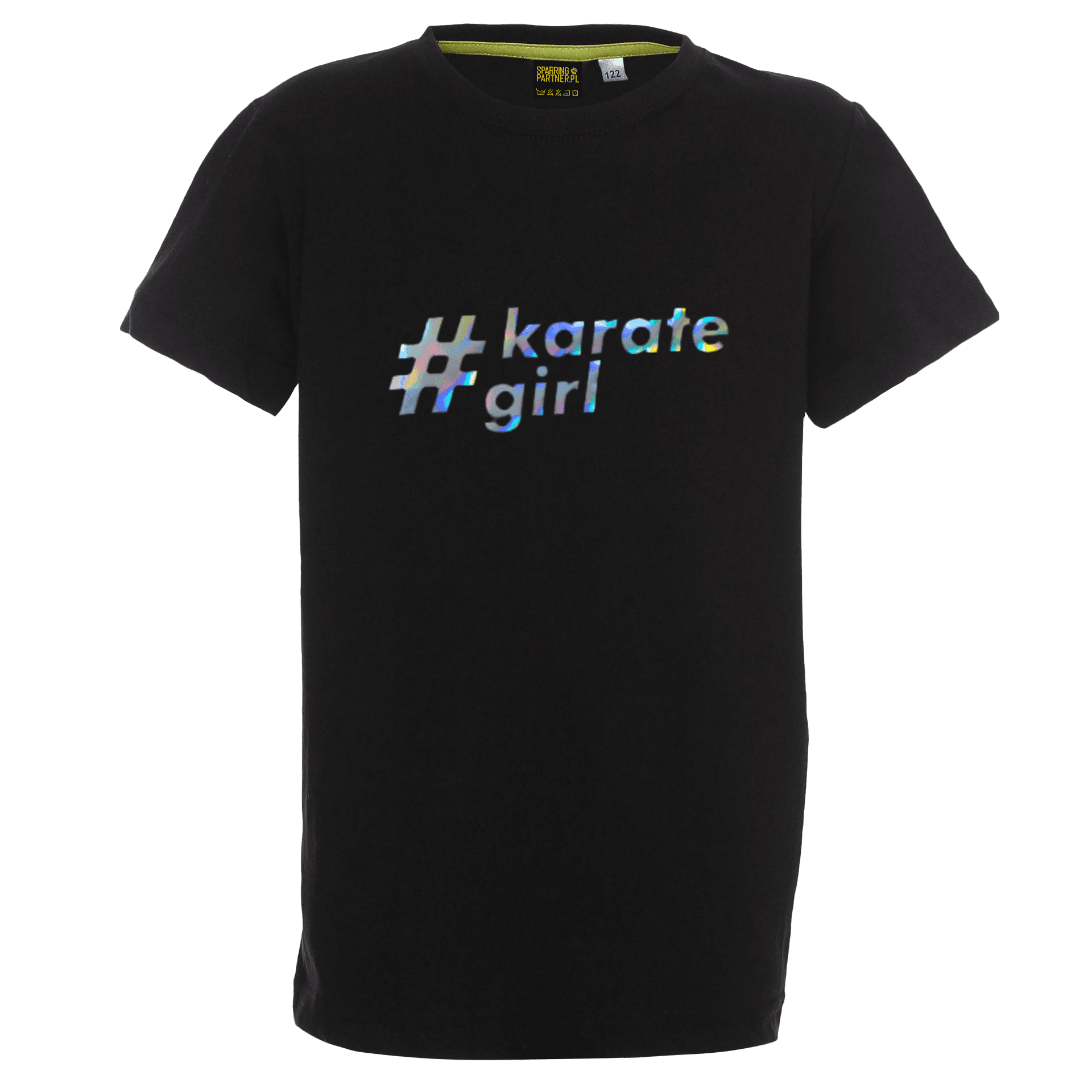Koszulka dziecięca #karate girl – holograficzny nadruk