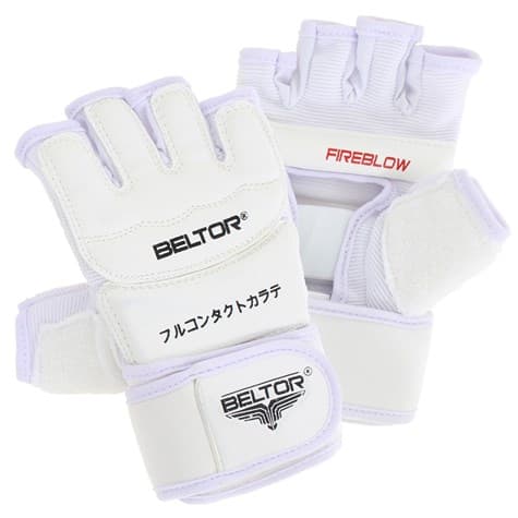 KARATE RĘKAWICE FULL CONTACT "FIREBLOW" BIAŁY