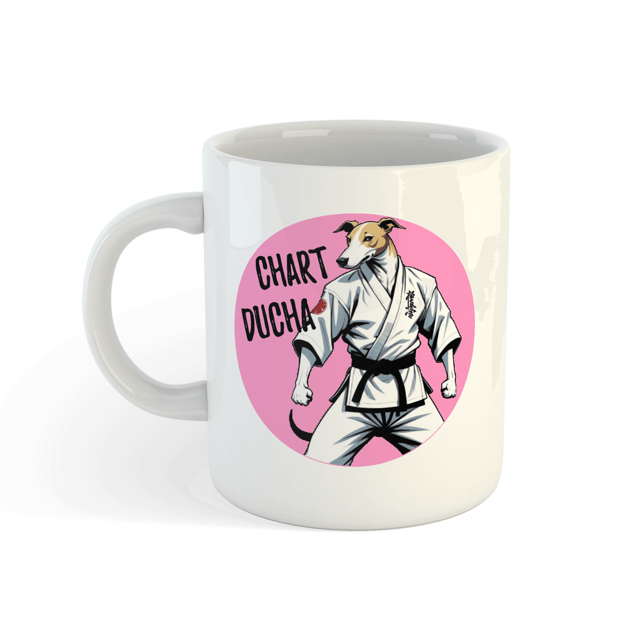 Kubek "Chart Ducha" – Karate, siła i poczucie humoru