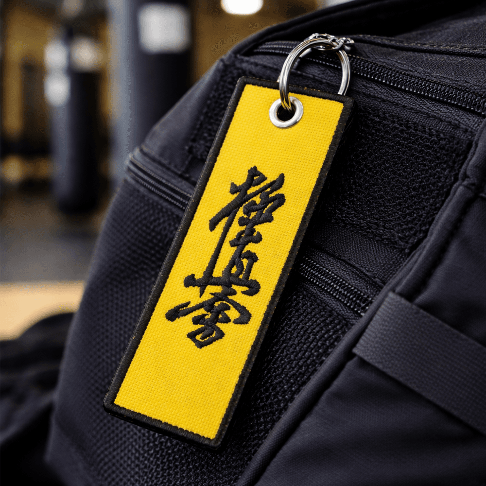 Brelok Karate Kyokushin Żółty - haftowany