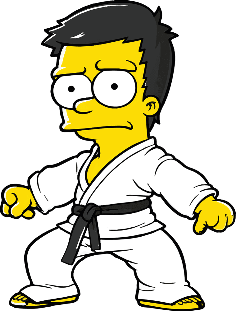 Oryginalny nadruk Simpson Karate