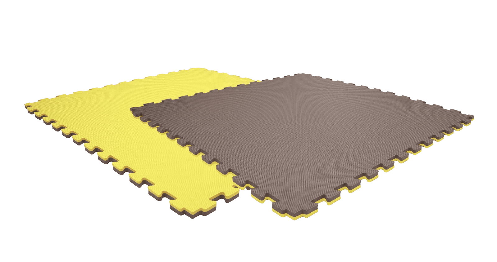 Tatami puzzlowe EVA 4 cm – szaro-żółte, 100 × 100 cm - NA ZAMÓWIENIE