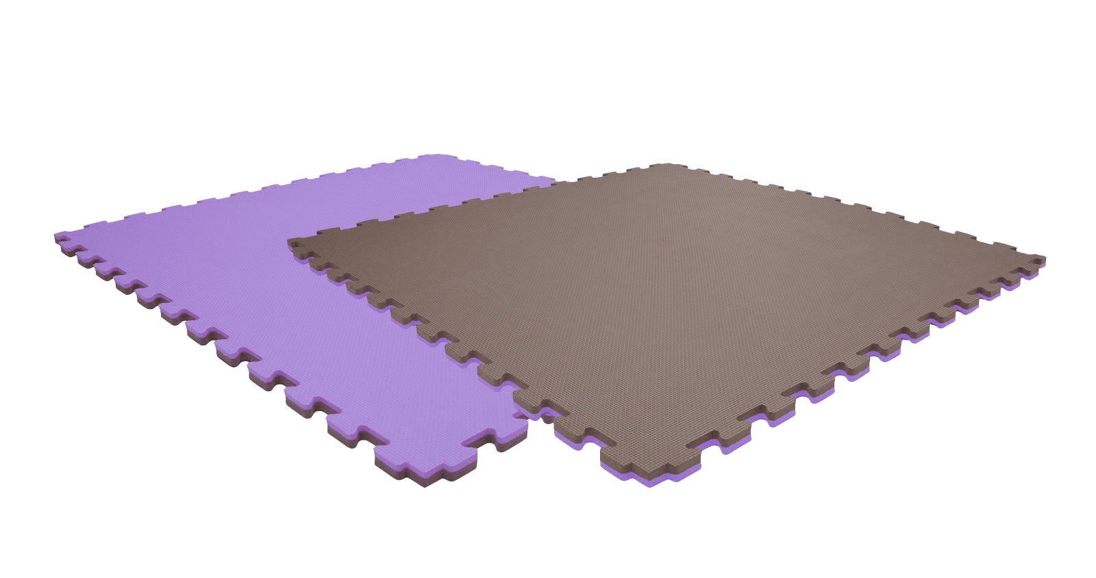 Tatami puzzlowe EVA 2 cm – szaro-fioletowe, 100 × 100 cm