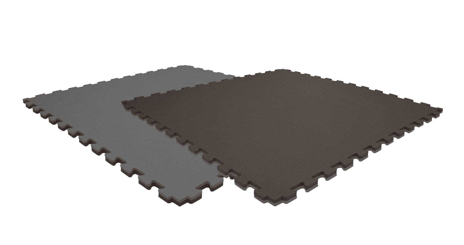 Tatami puzzlowe EVA 4 cm – czarno-szare, 100 × 100 cm - NA ZAMÓWIENIE