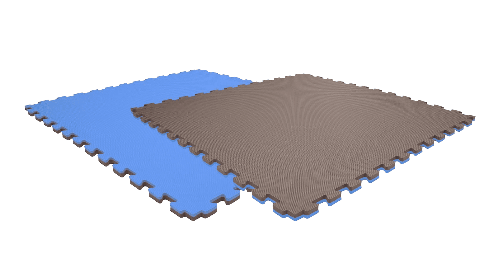 Tatami puzzlowe EVA 2 cm – szaro-niebieskie, 100 × 100 cm