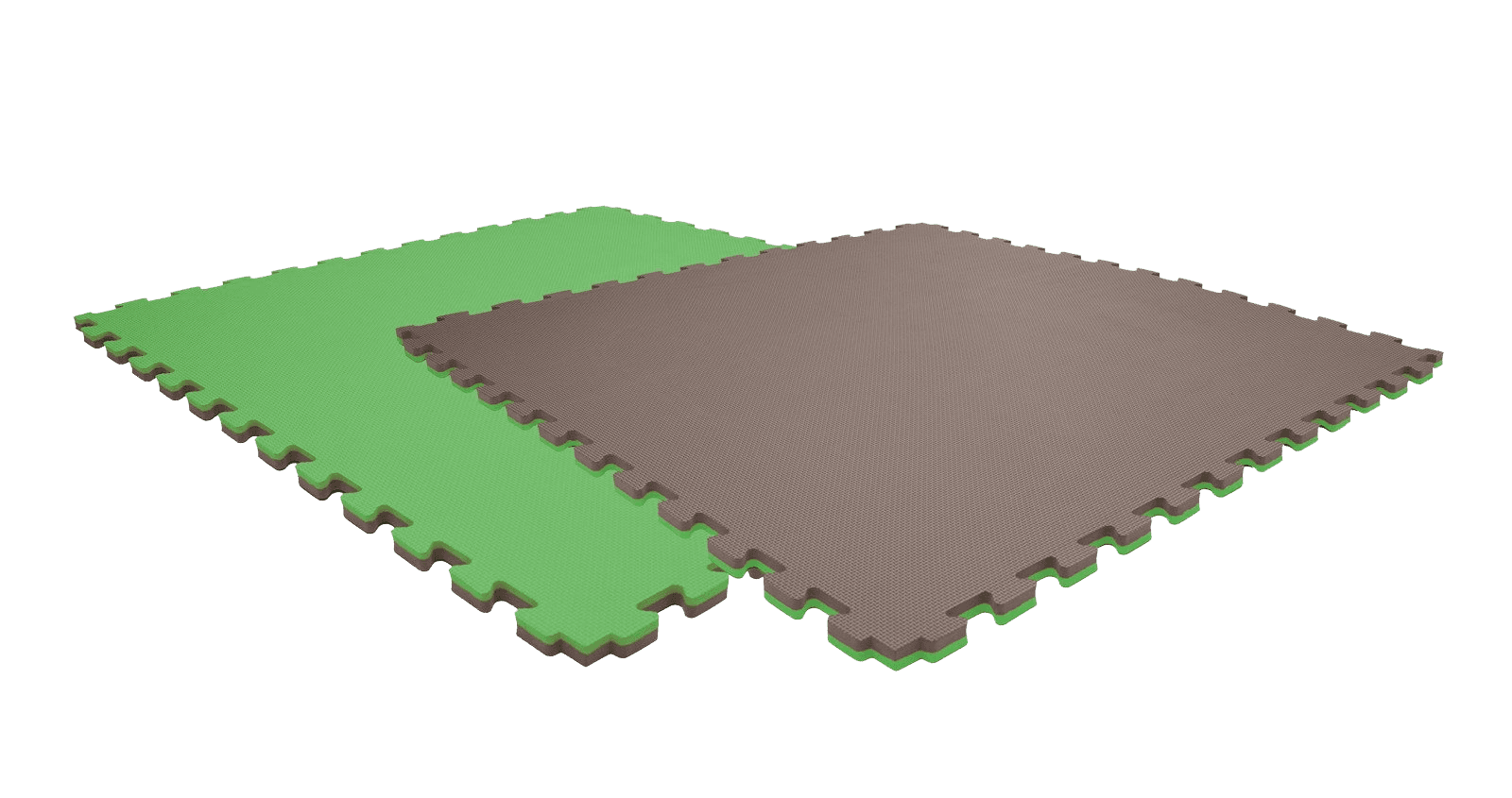 Tatami puzzlowe EVA 4 cm – szaro-zielone, 100 × 100 cm - NA ZAMÓWIENIE