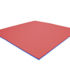 Tatami puzzlowe EVA 4 cm – niebiesko-czerwone, 100 × 100 cm - NA ZAMÓWIENIE