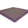 Tatami puzzlowe EVA 2 cm – szaro-fioletowe, 100 × 100 cm