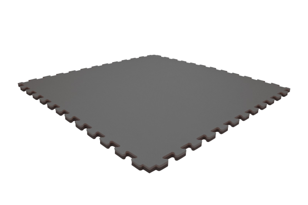 Tatami puzzlowe EVA 4 cm – czarno-szare, 100 × 100 cm - NA ZAMÓWIENIE
