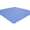 Tatami puzzlowe EVA 2 cm – niebiesko-żółte, 100 × 100 cm