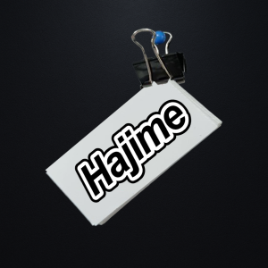 Naklejka Hajime