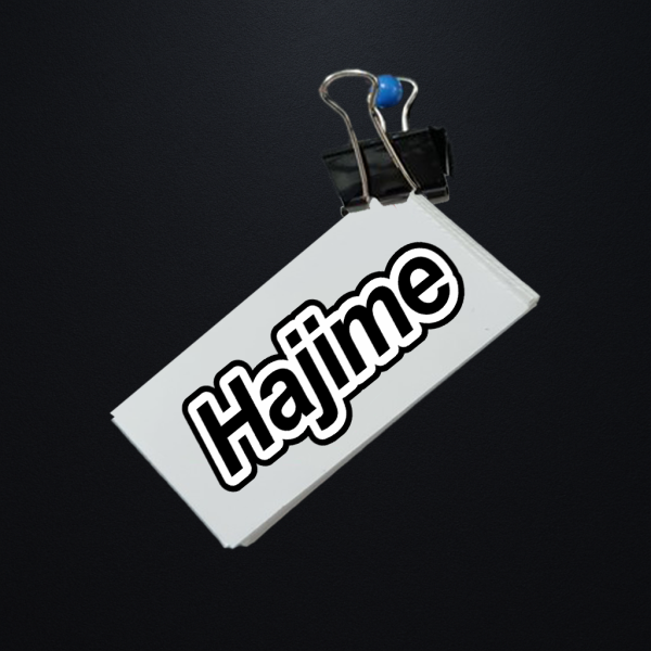 Naklejka Hajime