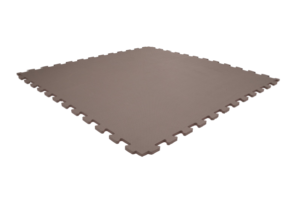 Tatami puzzlowe EVA 1 cm szare 100×100 cm – lekka mata treningowa do karate, fitness, sztuk walk