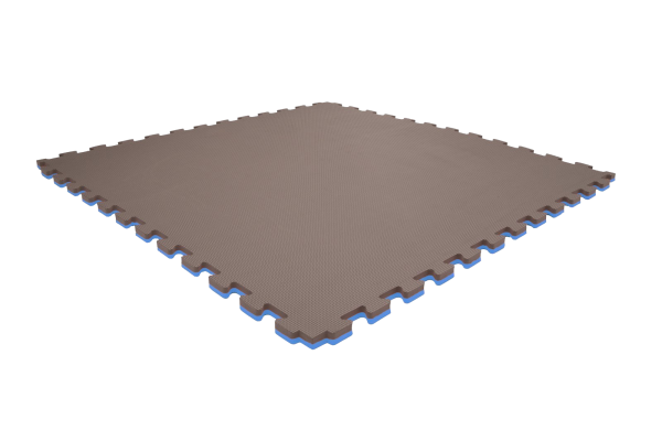 Tatami puzzlowe EVA 4 cm – szaro-niebieskie, 100 × 100 cm - NA ZAMÓWIENIE