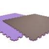 Tatami puzzlowe EVA 2 cm – szaro-fioletowe, 100 × 100 cm