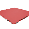 Tatami puzzlowe EVA 2 cm – czarno-czerwone, 100 × 100 cm