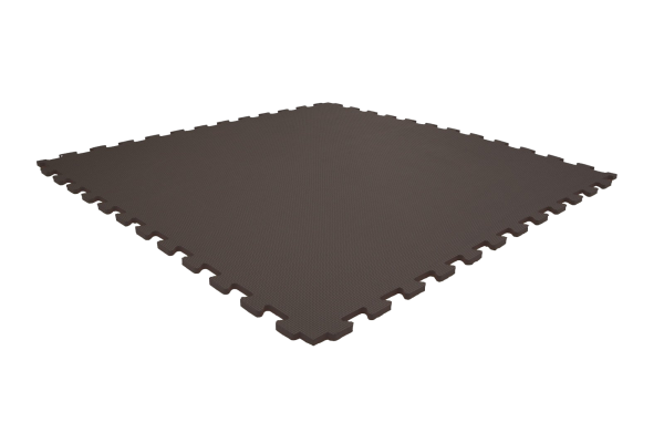 Tatami puzzlowe EVA 1 cm czarne 100×100 cm – lekka mata treningowa do karate, fitness, sztuk walk