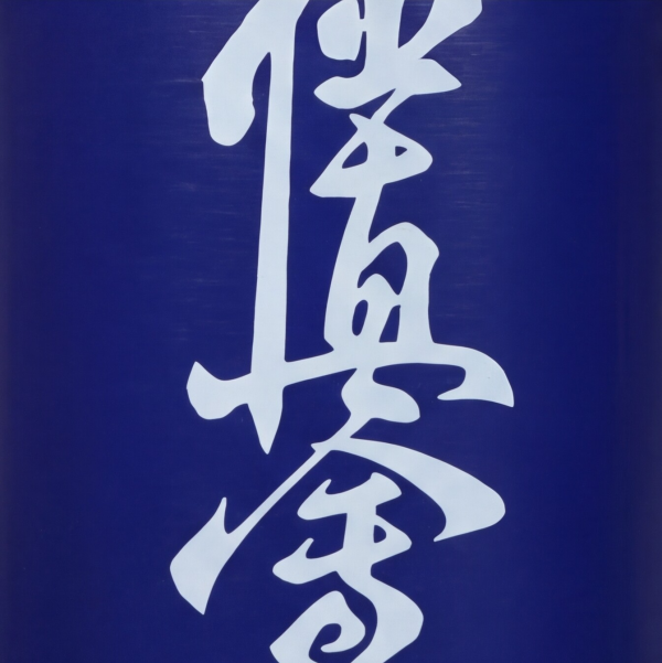 Butelka Karate Kanji - Niebieska Stal