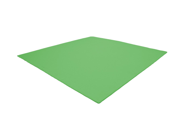 Tatami puzzlowe EVA 1 cm zielone 100×100 cm – lekka mata treningowa do karate, fitness, sztuk walk