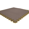 Tatami puzzlowe EVA 2 cm – szaro-żółte, 100 × 100 cm