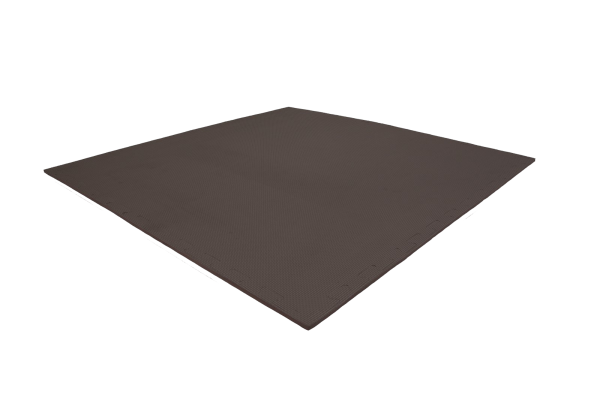 Tatami puzzlowe EVA 1 cm czarne 100×100 cm – lekka mata treningowa do karate, fitness, sztuk walk