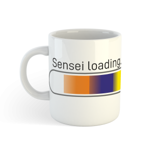 Kubek "Sensei Loading... Please Wait" – droga karateki do mistrzostwa