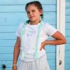 dziecieca-koszulka-karate-girl-biala Koszulka dziecięca #karate girl – holograficzny nadruk