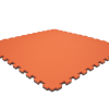 Tatami puzzlowe EVA 2 cm – szaro-pomarańczowe, 100 × 100 cm