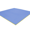 Tatami puzzlowe EVA 2 cm – niebiesko-żółte, 100 × 100 cm