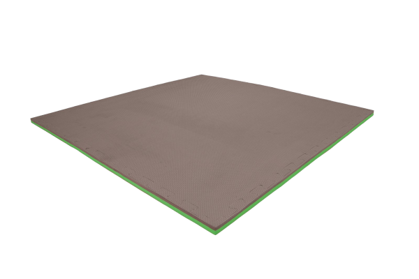 Tatami puzzlowe EVA 4 cm – szaro-zielone, 100 × 100 cm - NA ZAMÓWIENIE
