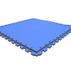 Tatami puzzlowe EVA 2 cm – czarno-niebieskie, 100 × 100 cm